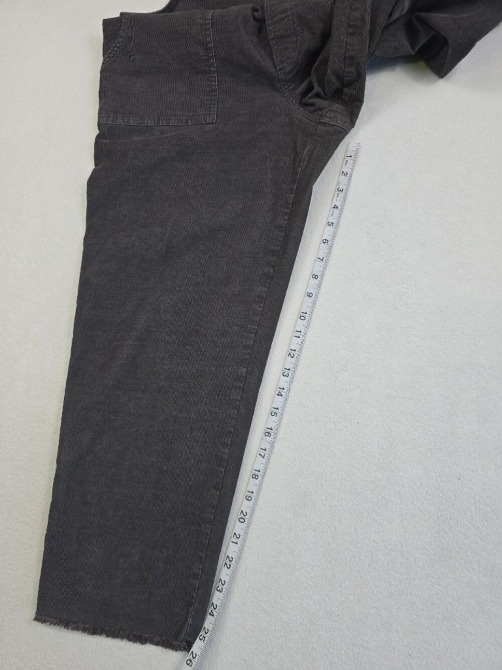 Aerie Corduroy Overalls Large Dark Grey Womens - Picture 3 of 6